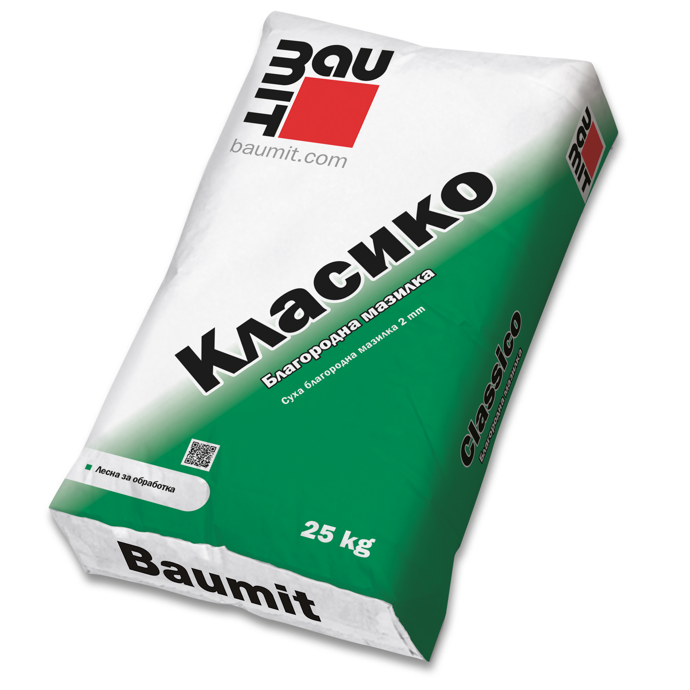 Баумит Мазилка Класико бял 2мм - 25кг 
