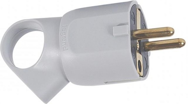 Legrand щепсел сив 2P+T до 2,5м2 с ринг 50324