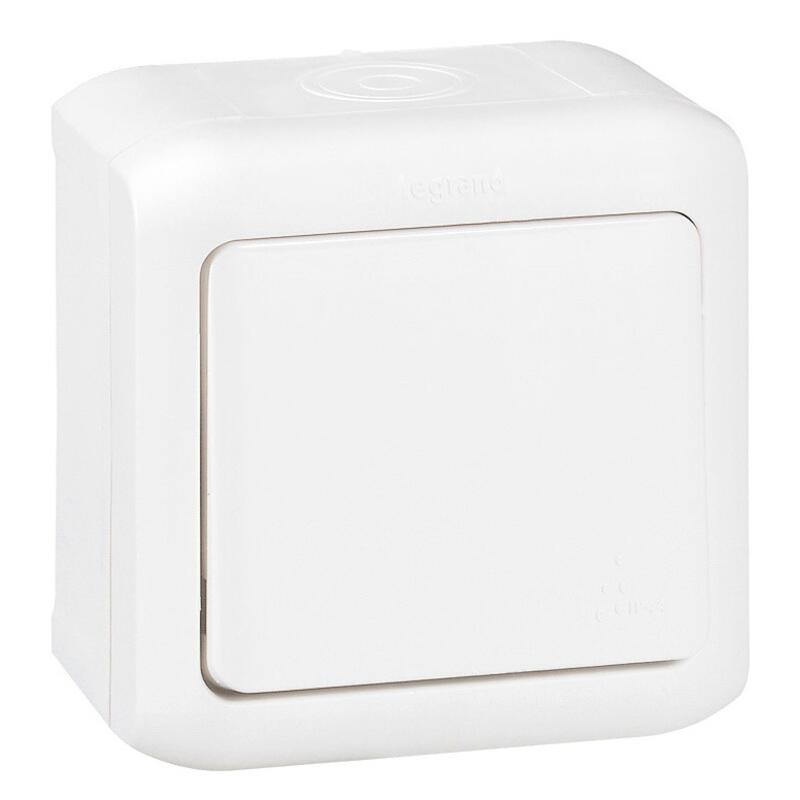 Legrand Forix еднополюсен ключ 10AX IP44 - бял 782360