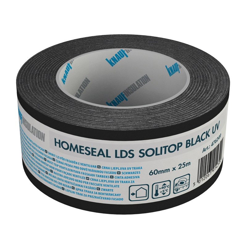 Кнауф LDS  SOLITOP BLACK UV лента 25м 