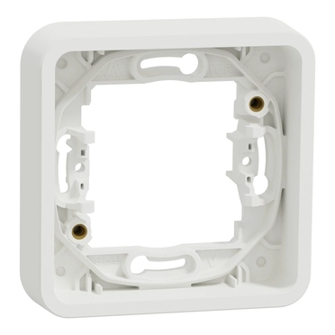 Schneider - Рамка скрит монтаж хоризонтална 1X IP55 Бял Mureva Styl mur39107