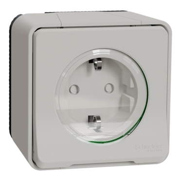 Schneider Mureva контакт моноблок външен IP55 - бял MUR39034