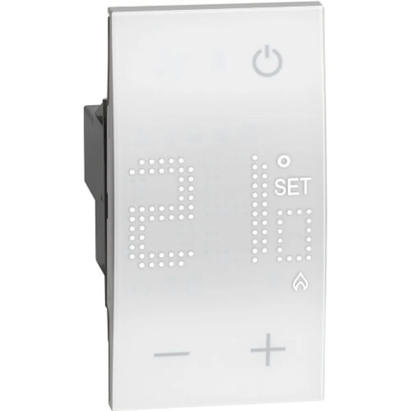Legrand LIVING NOW - стаен термостат с 1NO контакт 230V 5(2) A 2M бял KW4441