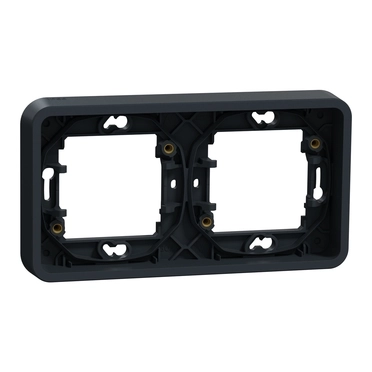 Schneider - Рамка скрит монтаж хоризонтална 2X IP55 Антрацит Mureva Styl MUR34101