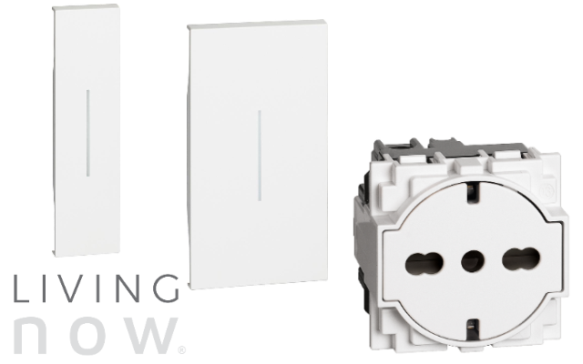 Legrand LIVING NOW - лицев панел без символ 2м бял kw01m2