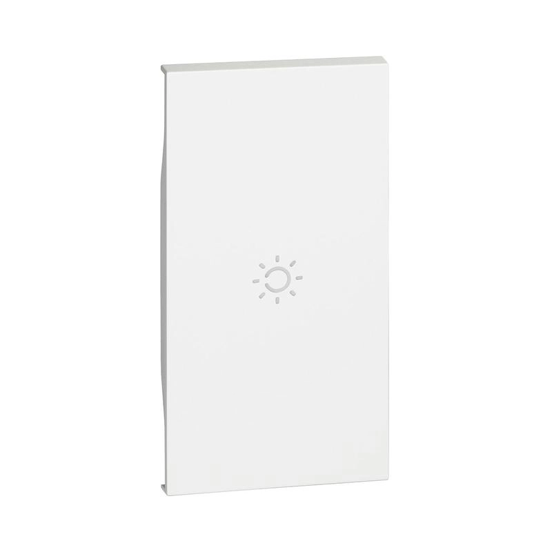 Legrand LIVING NOW - лицев панел със символ лампа 2м бял KW01M2A