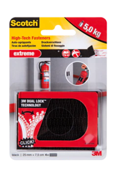 3М Scotch - монтажна лента dual lock 2бр 25мм 7.5см - черна